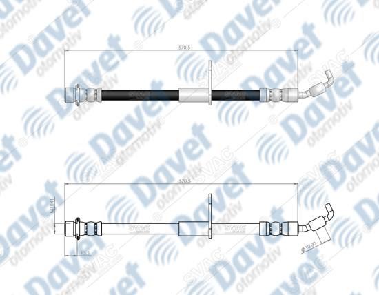 SVAC 760176 On Sol Fren Hortumu Rav4 Ii 01-06  ####